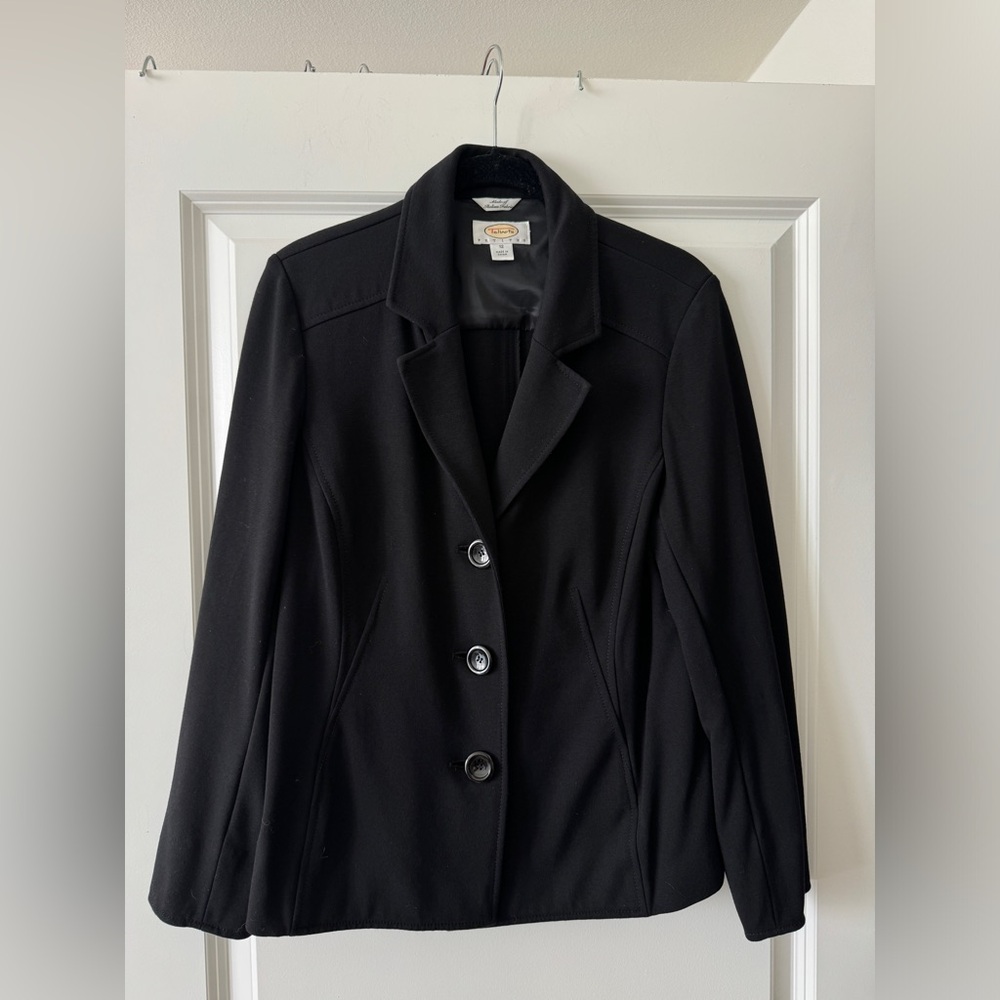 Talbots Italian Fabric Black Blazer 12P